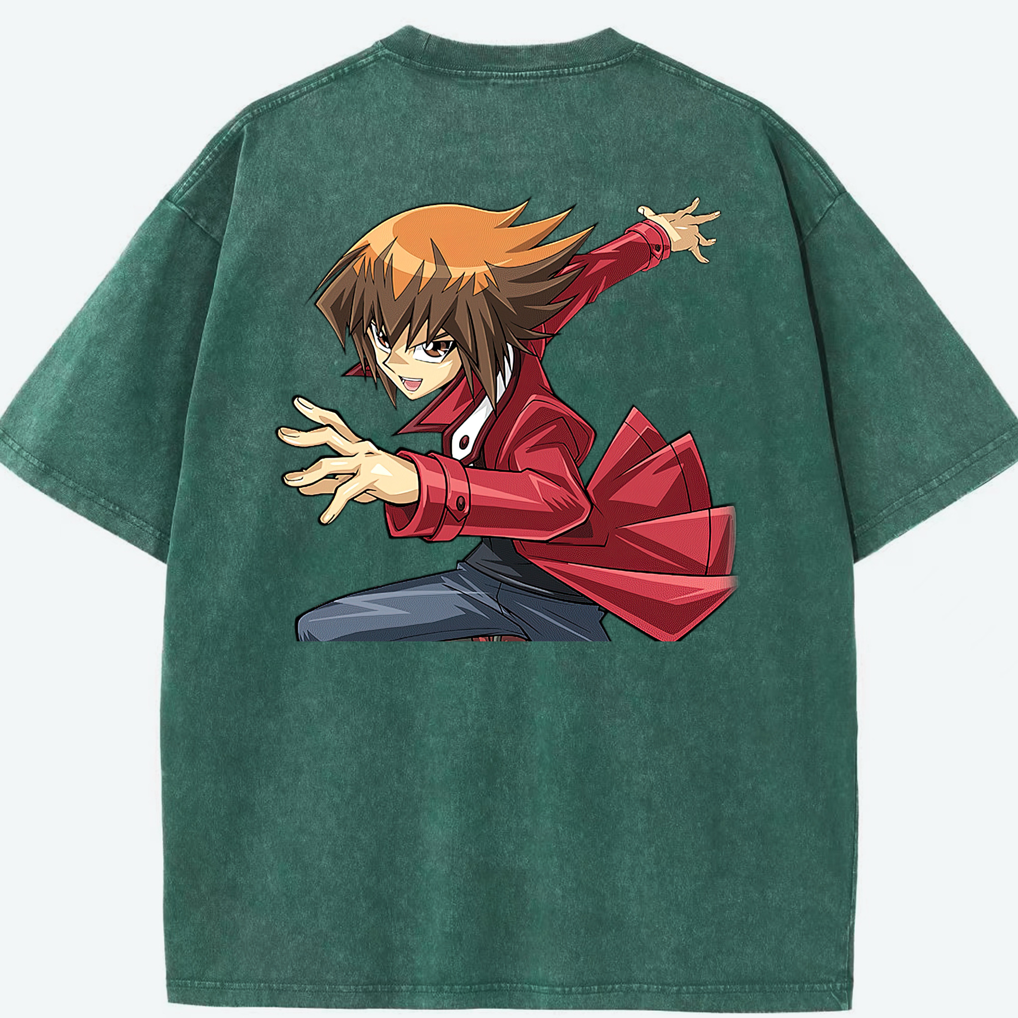 （画像用） 遊☆戯☆王 Yu-Gi-Oh! 綿100% ヴィンテージ風 半袖Tシャツ（背面プリント）